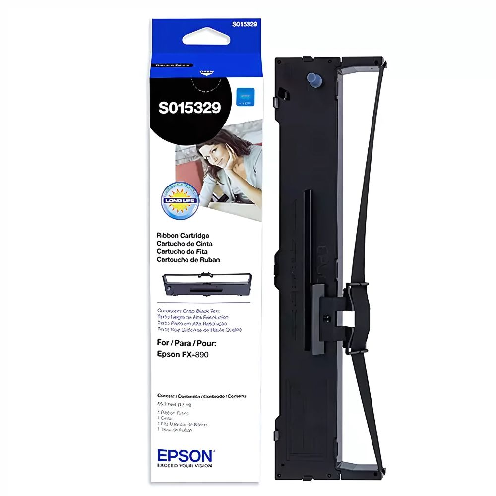 Cinta Negra Epson S015329 | Compatible FX980 y FX890