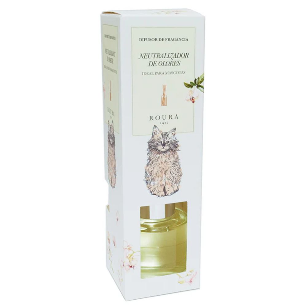 Difusor Neutralizador de Olores Gato ROURA 50ml, Orquídea COLMENERO 