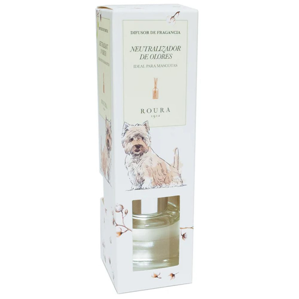 Difusor Neutralizador de Olores Perro ROURA 50ml, Algodón COLMENERO 