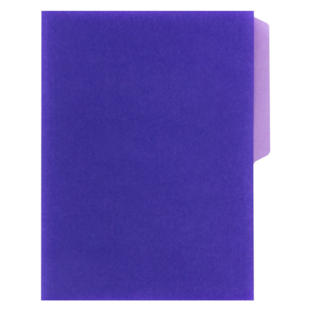 Folder De Color Pendaflex Carta Color Violeta Ceja 1/2 Caja Con 25 Pzas