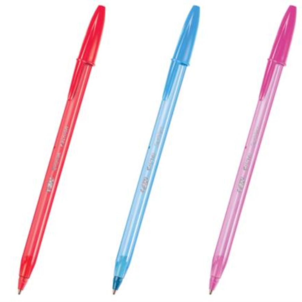 Bolígrafo Bic Cristal Fashion Punta 1.2mm Colores Surtidos C/15 Piezas