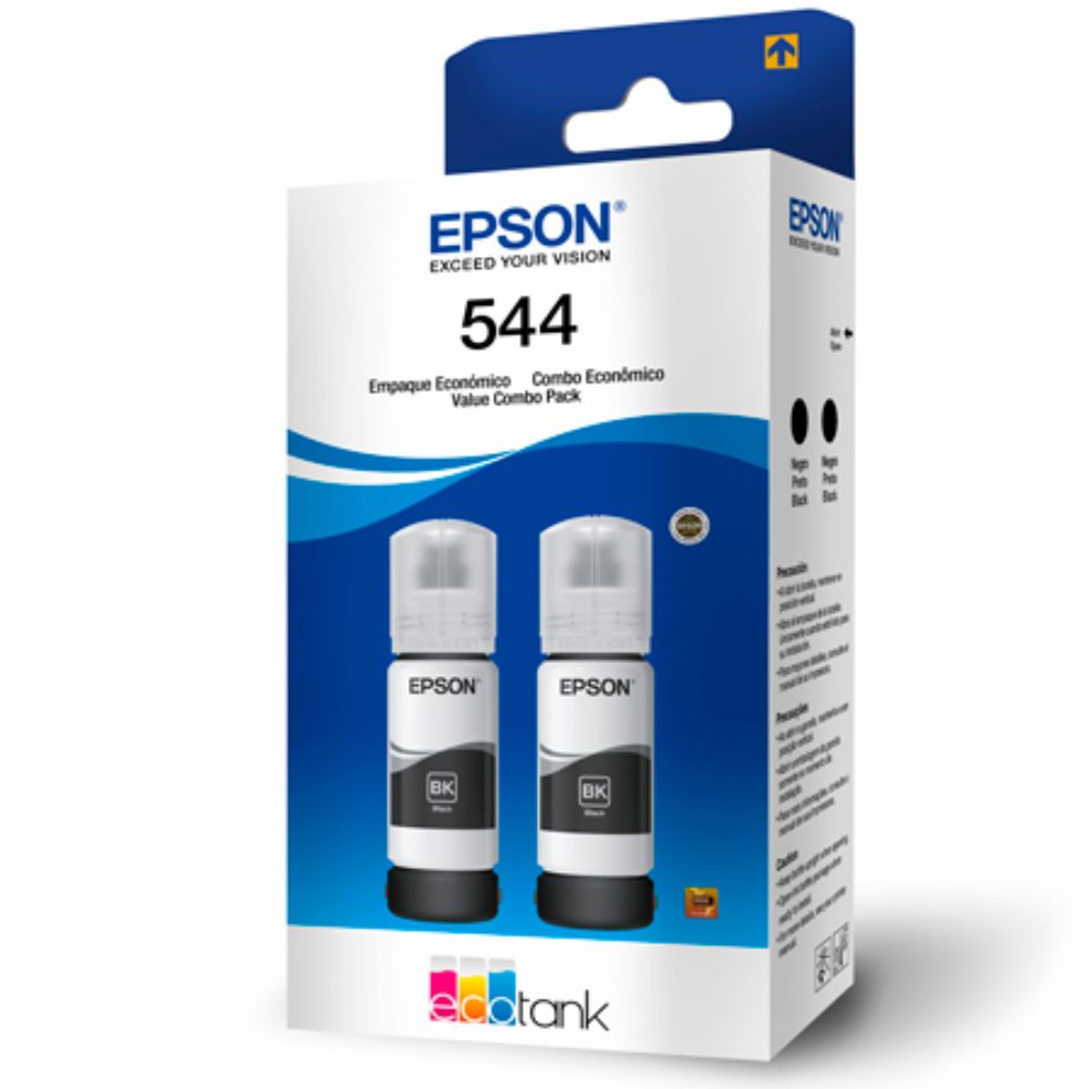 Kit Tintas Negras Epson T544 2 Piezas