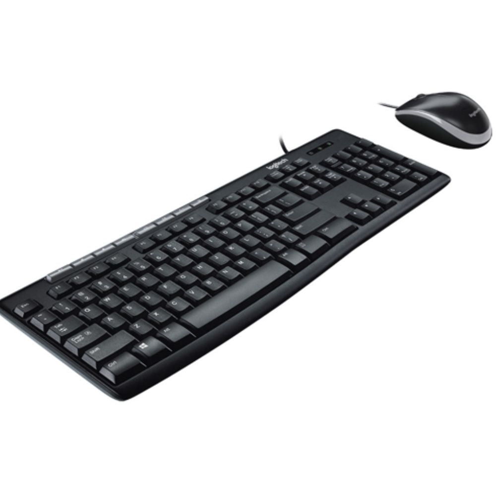 Kit Logitech Teclado Y Mouse Mk200 Alámbrico Negro