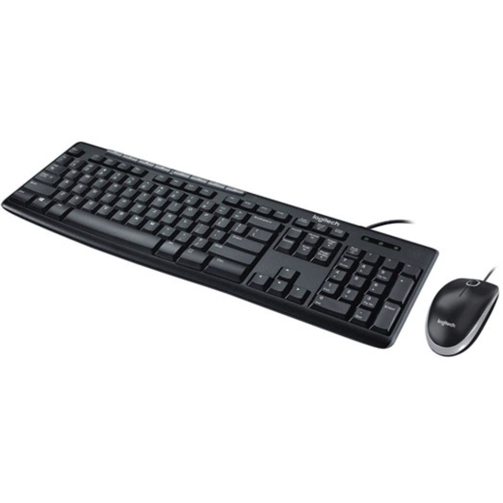 Kit Logitech Teclado Y Mouse Mk200 Alámbrico Negro