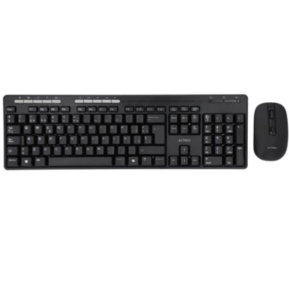 Kit Teclado y Mouse Acteck MK450 Inalámbrico | USB, Negro