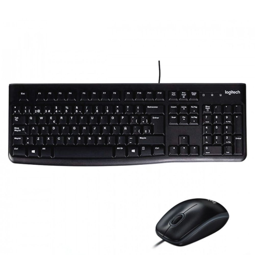 Kit Teclado y Mouse Logitech MK120 - USB Plug & Play