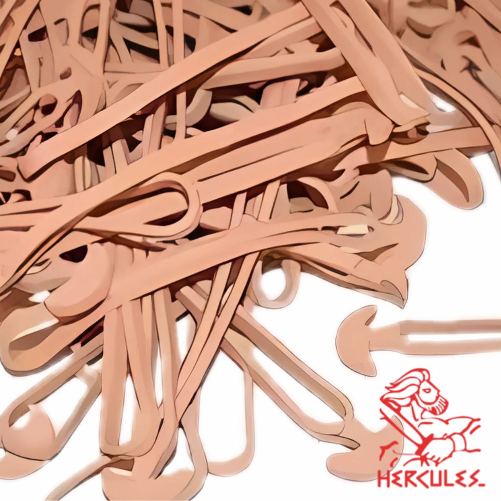 Ligas Hércules No. 18 – Hule Natural, Bolsa 100 g, Tipo Ancla