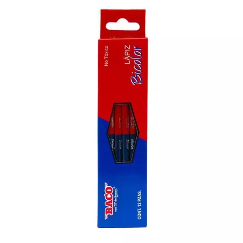 Lápiz Bicolor Baco LP063 c/12 Pz