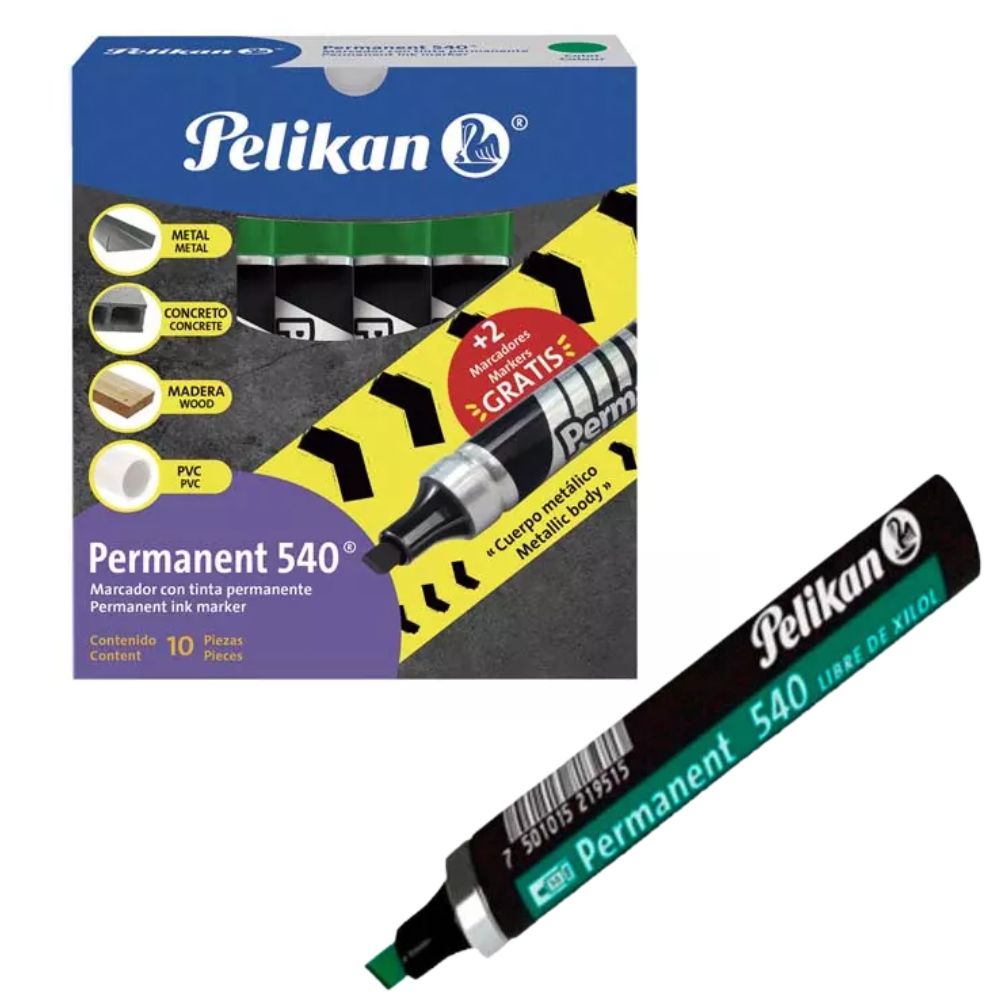 Marcador Permanente Pelikan 540 c/ 10 pz