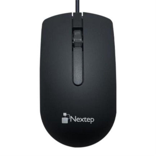 Mouse Nextep Alámbrico USB 1000 dpi Color Negro - Colmenero Shop