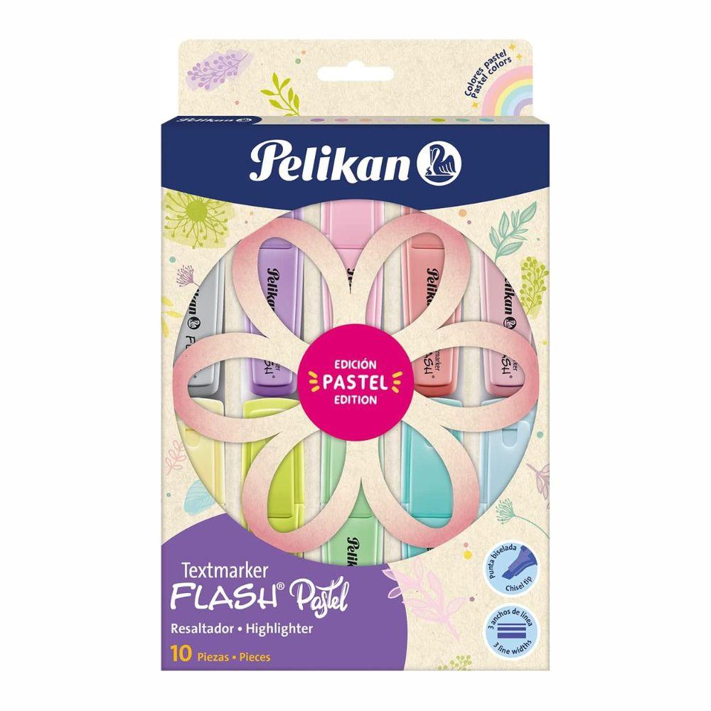 Marcatextos Textmarker Flash Pastel Pelikan 10 Pz - Colmenero Shop