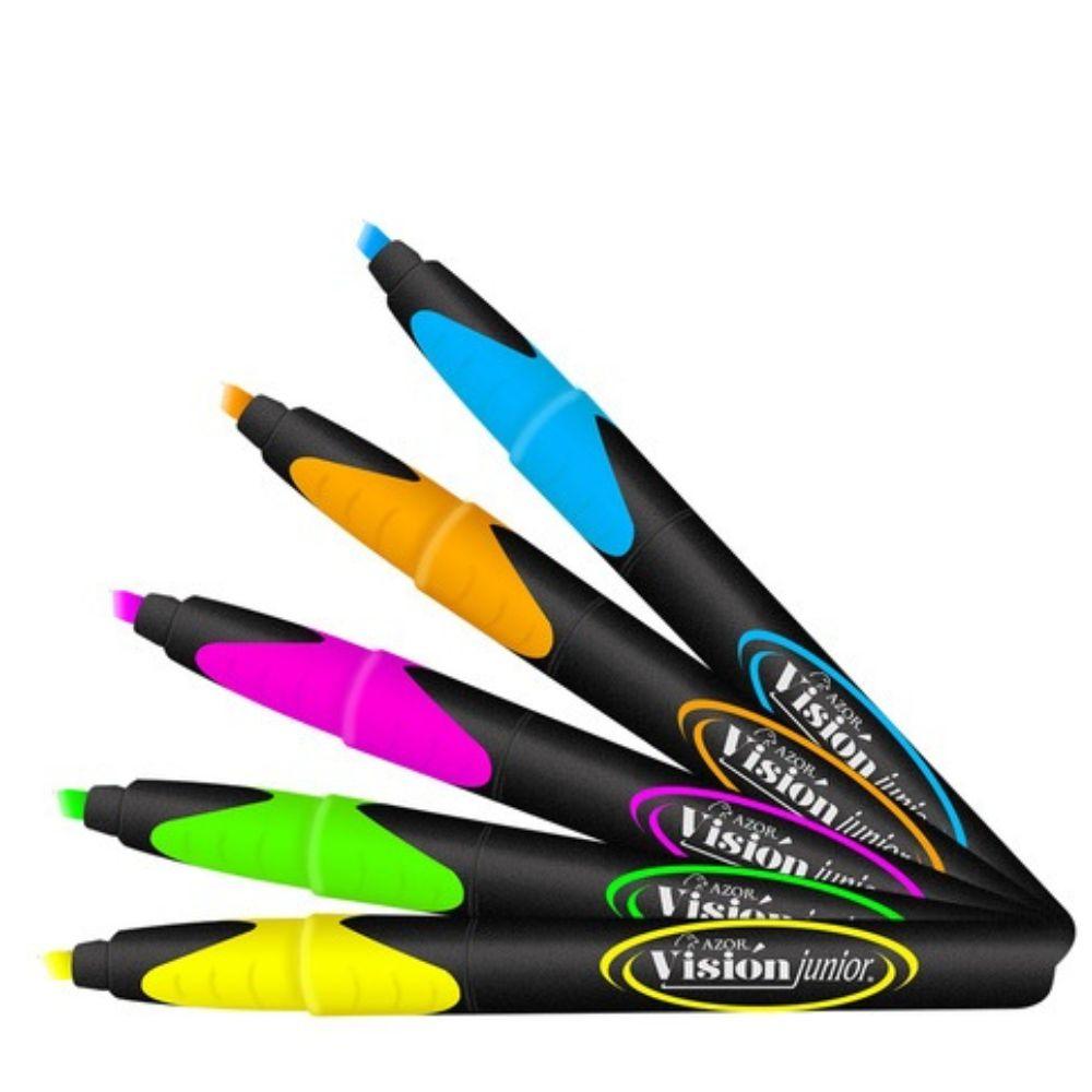 Marcatextos Vision Jr. Cincel 4 Mm Colores Surtidos C- 5 Pzas 2825 - Colmenero Shop