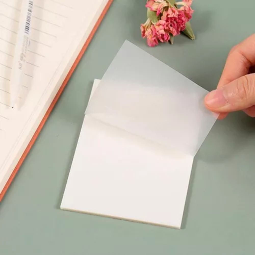 NOTAS ADHESIVAS REDI-TAG 3" X 3" TRANSPARENTES PAQUETE CON 50 NOTAS