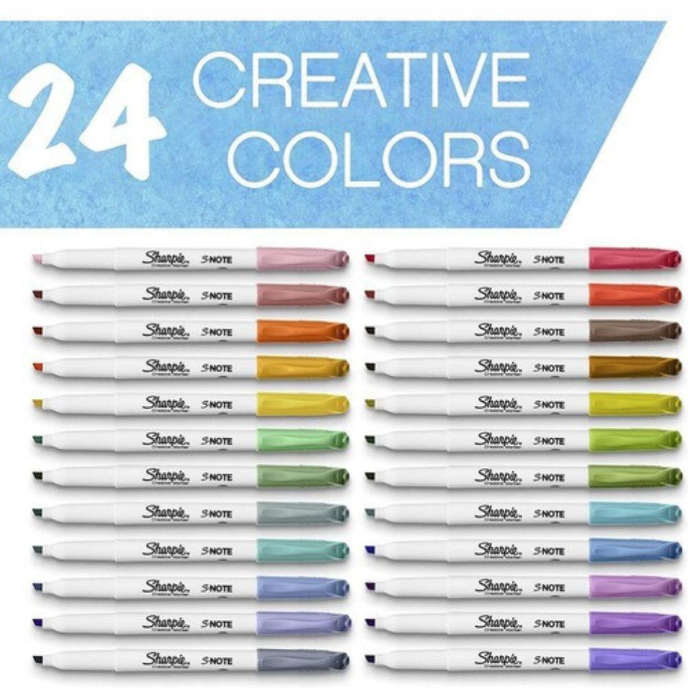 Sharpie Snote Paqueta Con 24 Resaltadores Colores Surtidos 2133101 - Colmenero Shop