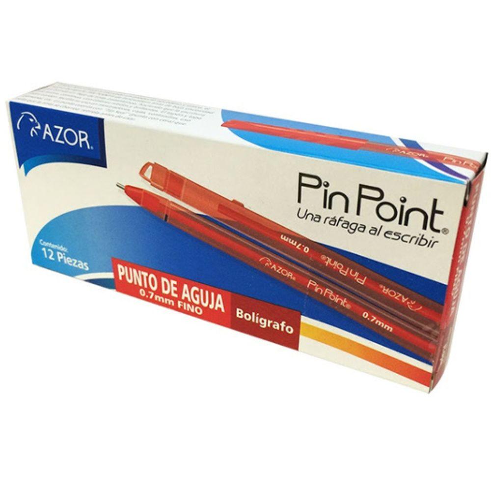 Bolígrafo Fino Pin Point 0.7 Mm Color Rojo Caja Con 12 Piezas - Colmenero Shop
