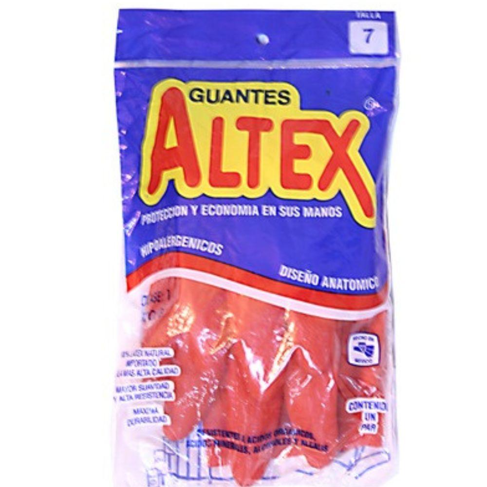 Guantes De Hule Altex Satinado Rojo De Latex - Colmenero Shop