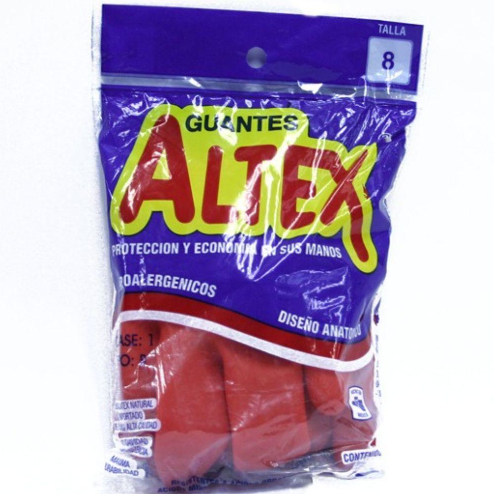 Guantes De Hule Altex Satinado Rojo De Latex - Colmenero Shop