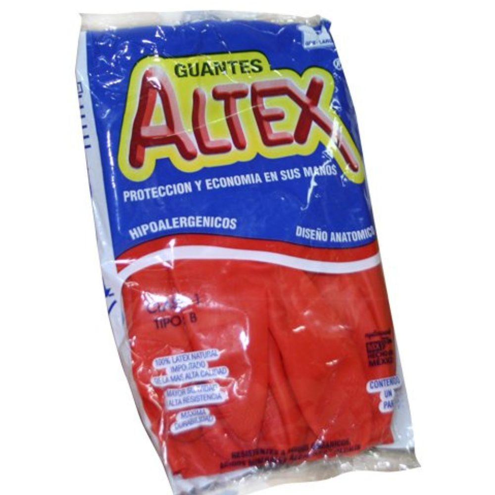 Guantes De Hule Altex Satinado Rojo De Latex - Colmenero Shop