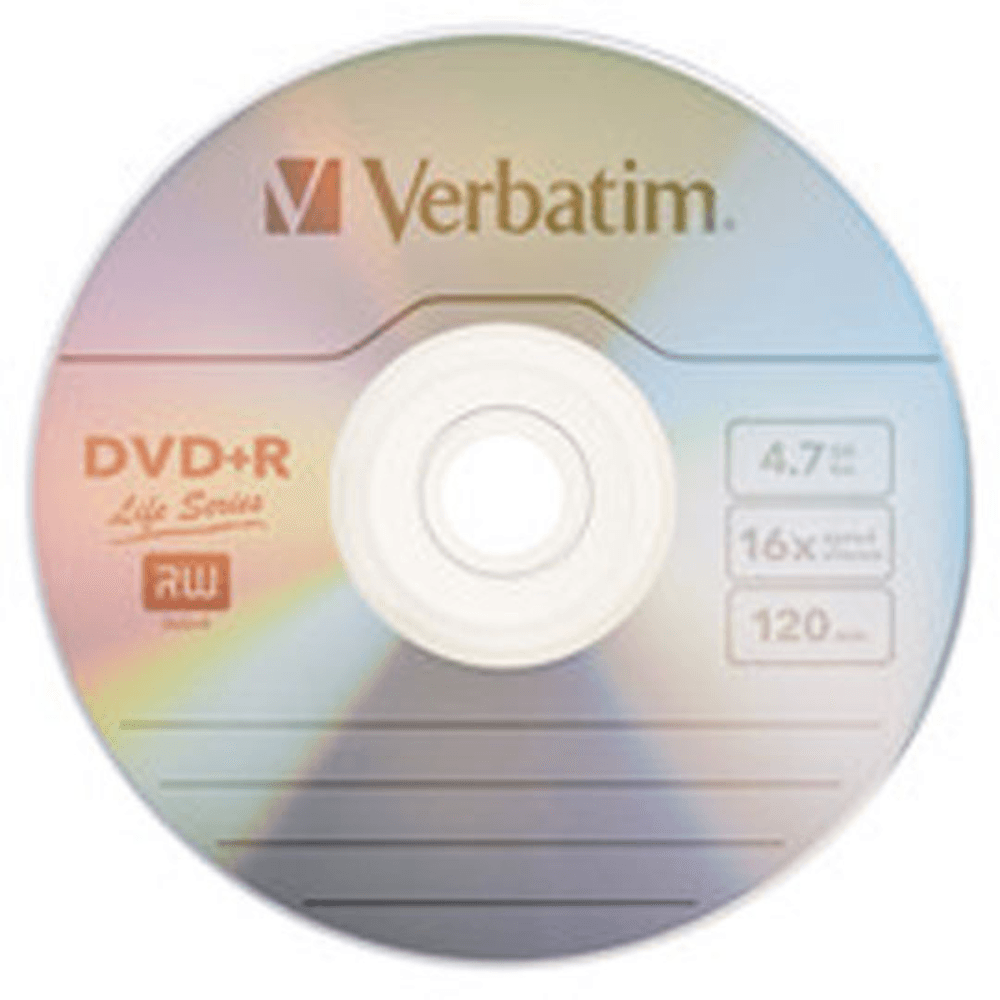 Disco Verbatim DVD+R life series 16x campana 50 piezas - Colmenero Shop