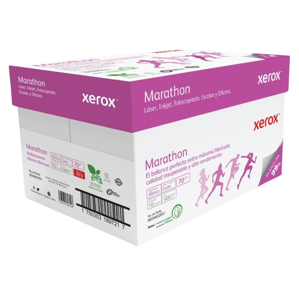 Papel Marathon Carta Xerox 99% Blancura 70gr Mod. 3m02051