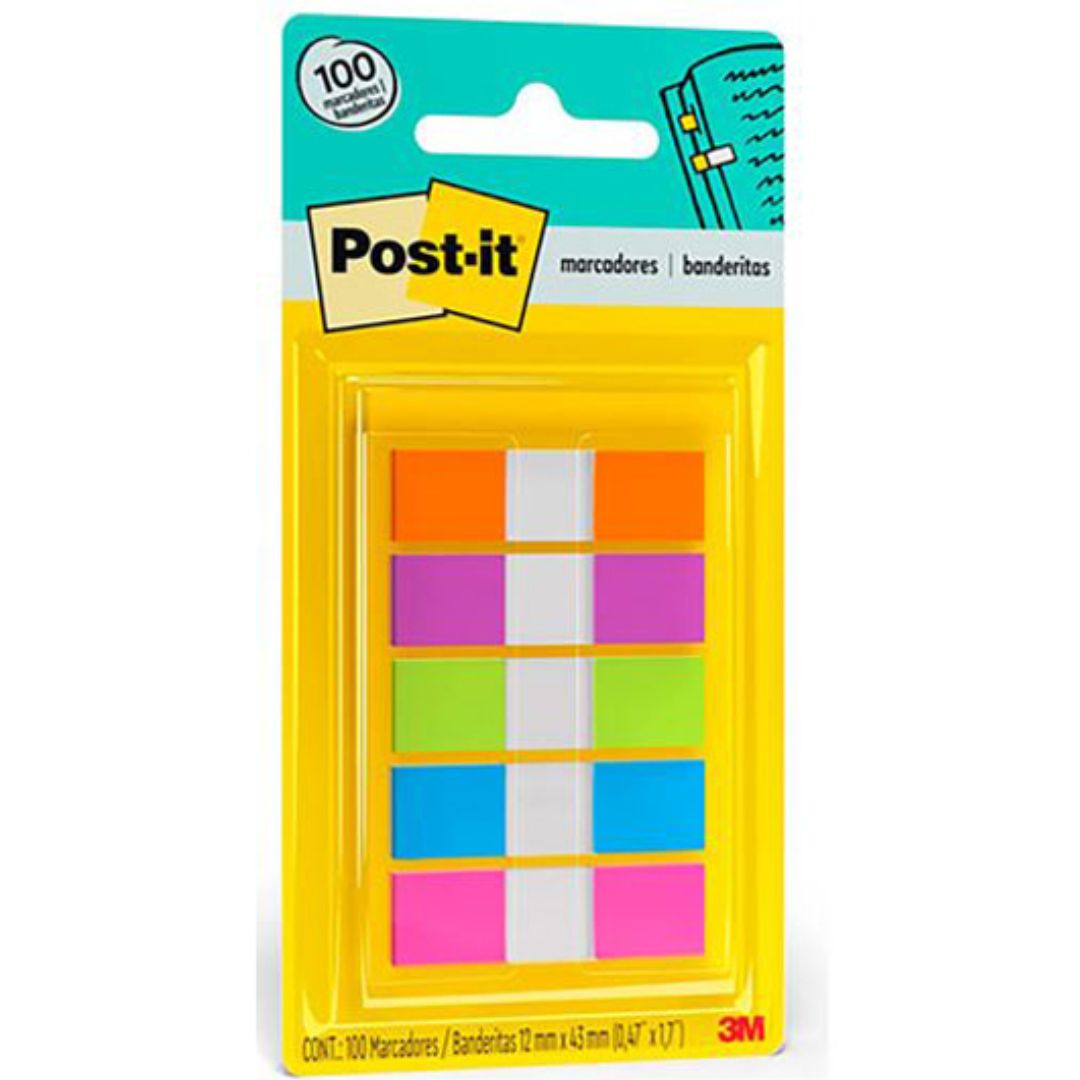 Banderitas Adhesivas Post-It Neón 5 Blocks