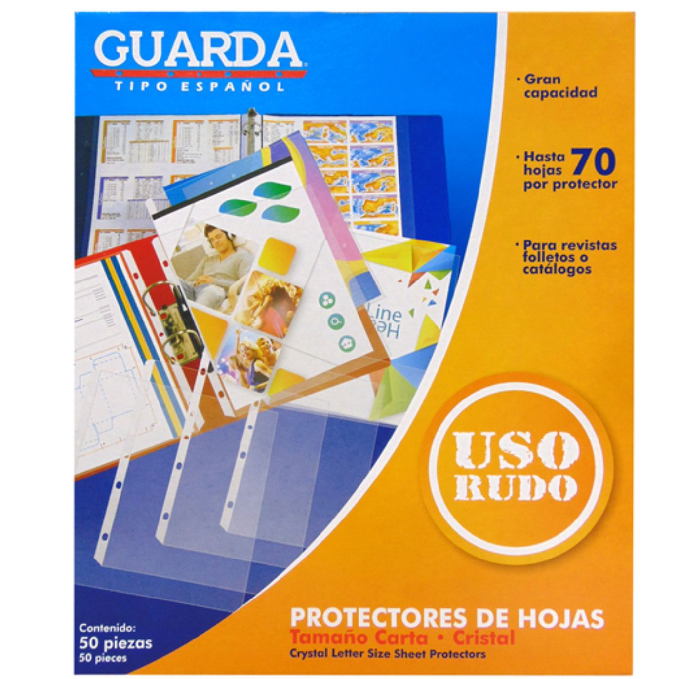 Protector De Hojas Guarda 339 Carta C/50 Pz