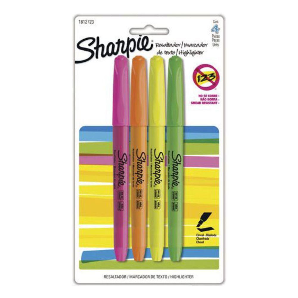 Resaltadores Sharpie Accent Pocket Blister Con 4 Pieza - Colmenero Shop
