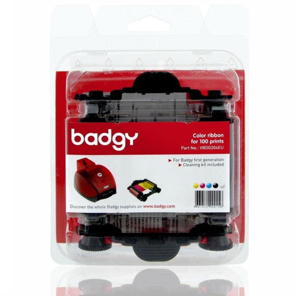 Ribbon Color YMCKO Para 100 Impresiones Badgy