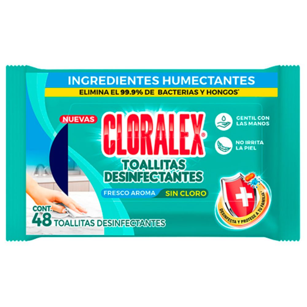 Toallas Cloralex Desinfectantes Con 48 Piezas