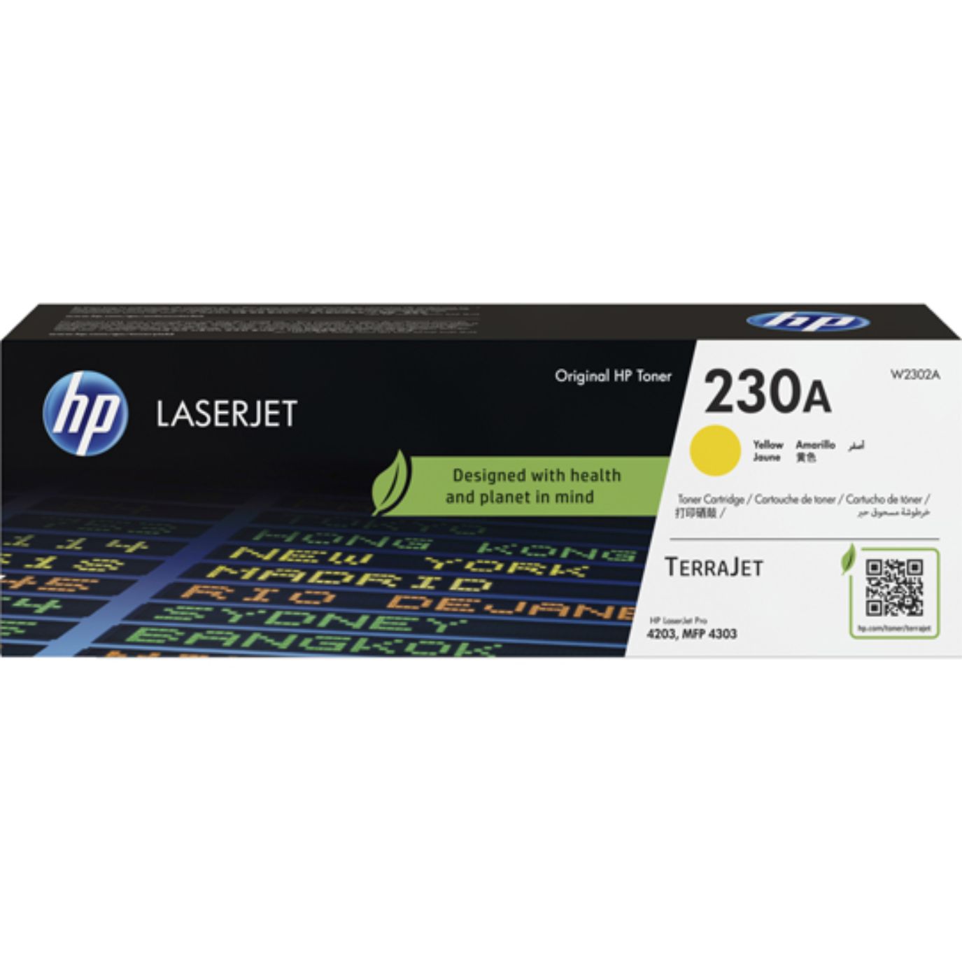 Tóner HP W2300A LaserJet 230A Amarillo Original | 2000 Páginas