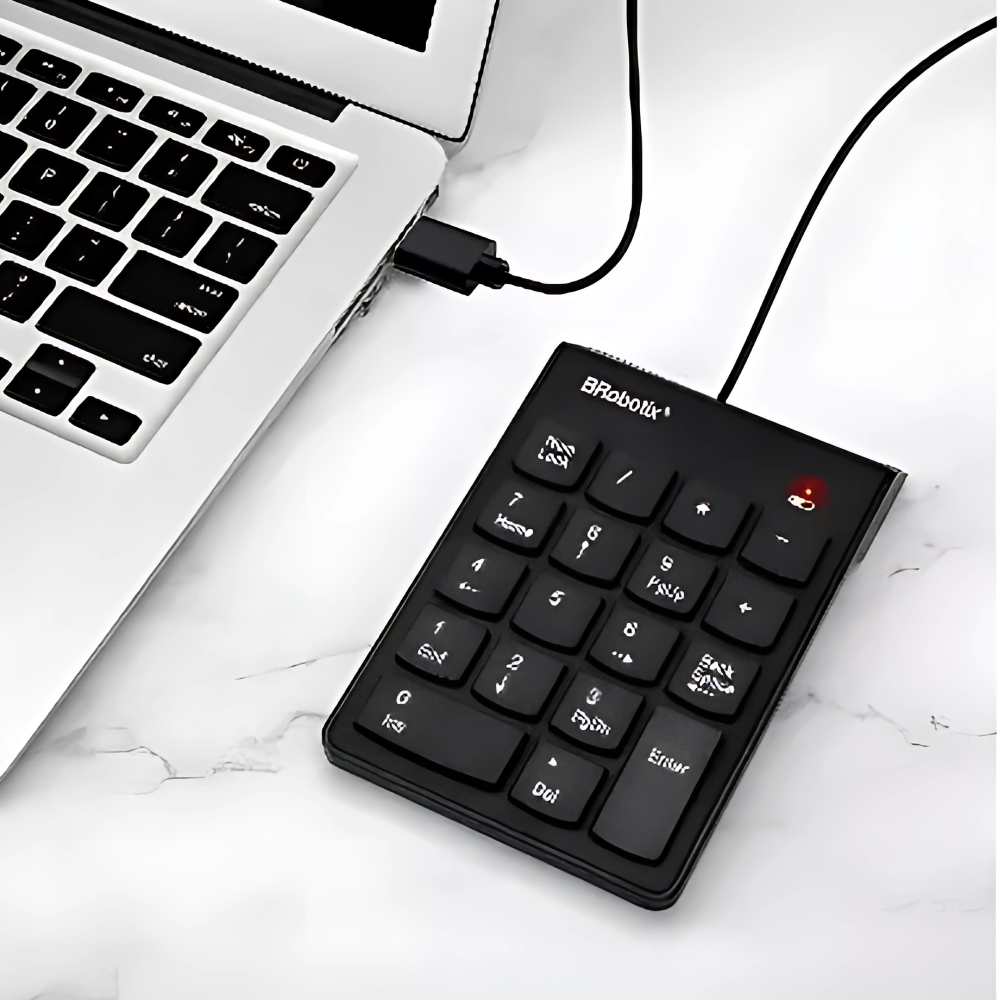 Teclado USB Brobotix Numérico Negro. - Colmenero Shop