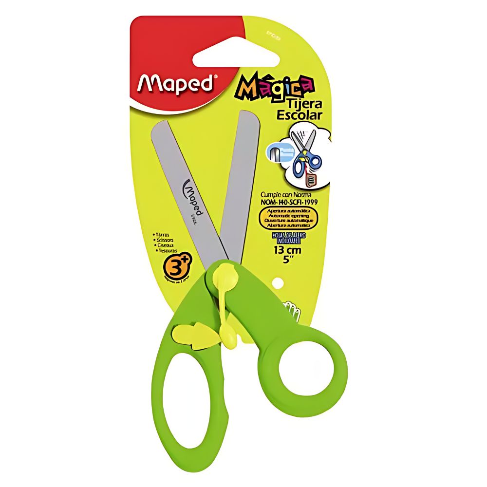 Tijera Mágica Maped 13 cm – Punta Roma Segura (NOM-140) – Escolar