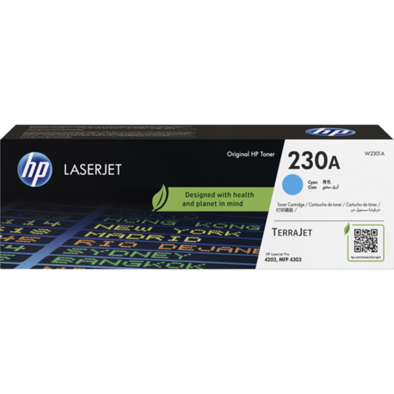 Tóner HP W2300A LaserJet 230A Cyan Original | 2000 Páginas