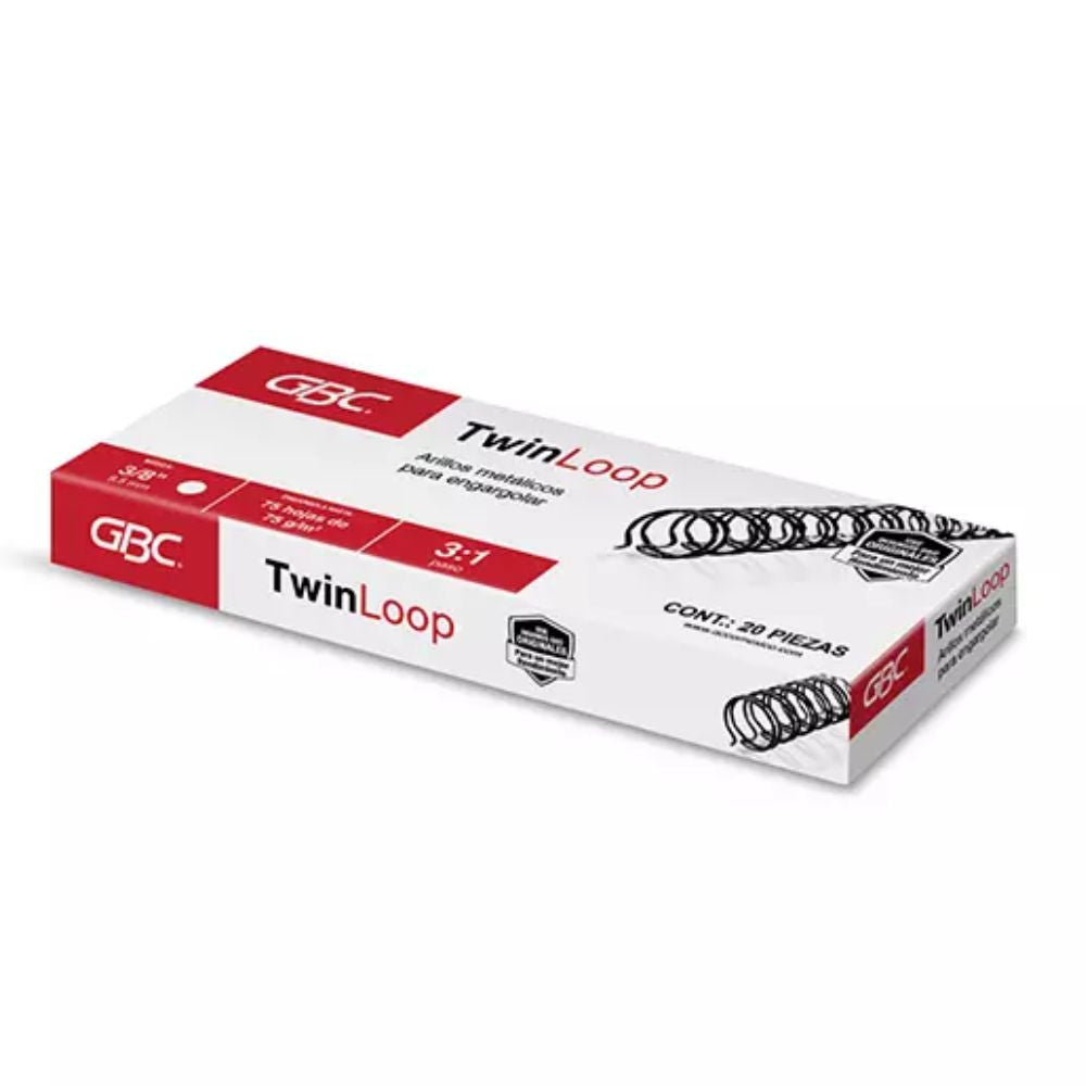Arillo Metal Twin Loop Ng C/20 3/8" 20 PZS 