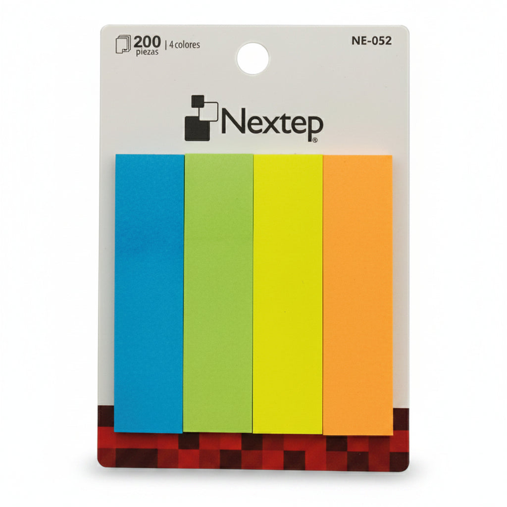 Banderitas Nextep Neón 4 Blocks Con 200 Piezas - Colmenero Shop