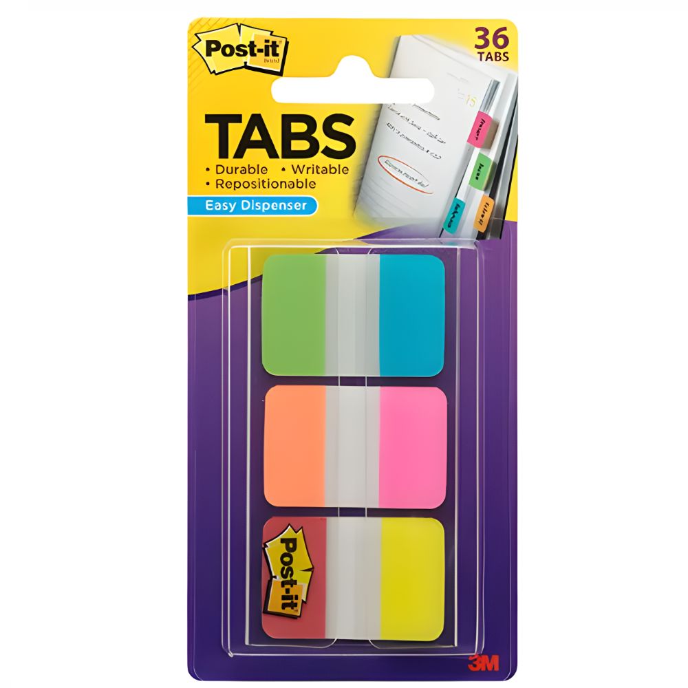 Banderitas Rígidas Post-it 1"x1.5" | 6 Colores | 36 Hojas | 686-AYO