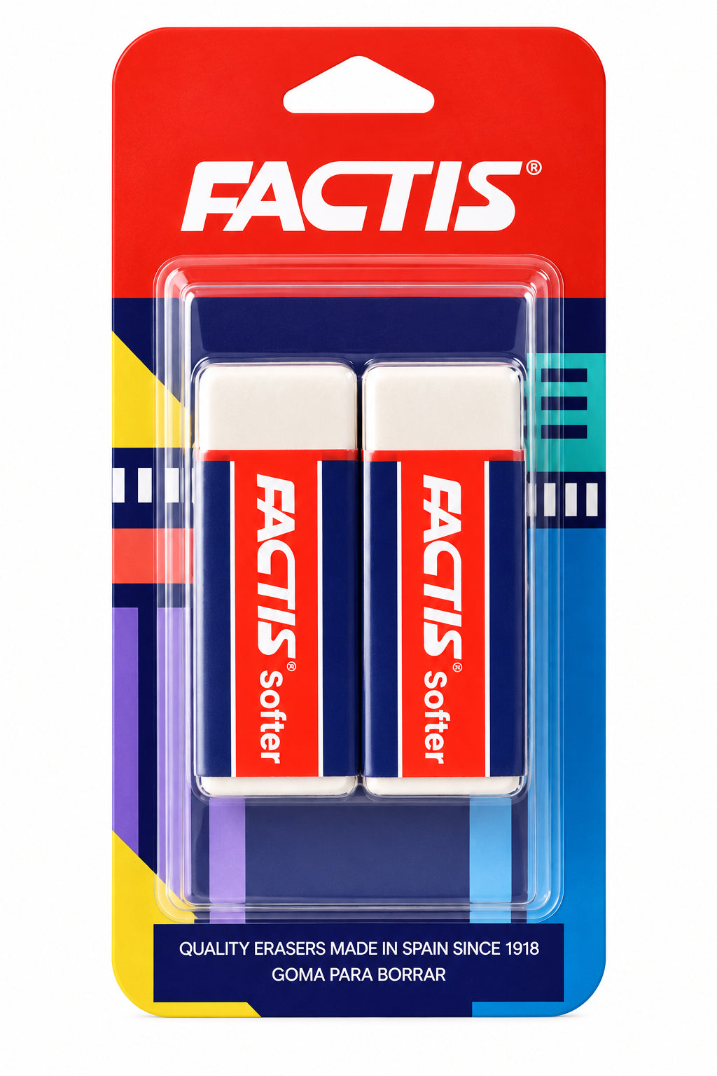 Goma Factis S20 Con Faja De Cartón Blíster 2 Piezas