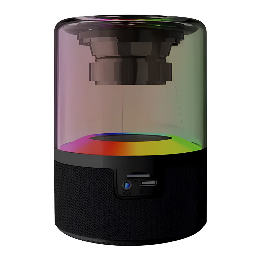 Bocina Inalámbrica Decorativa Acteck Glee Pure AP30 Bluetooth 10W Negra