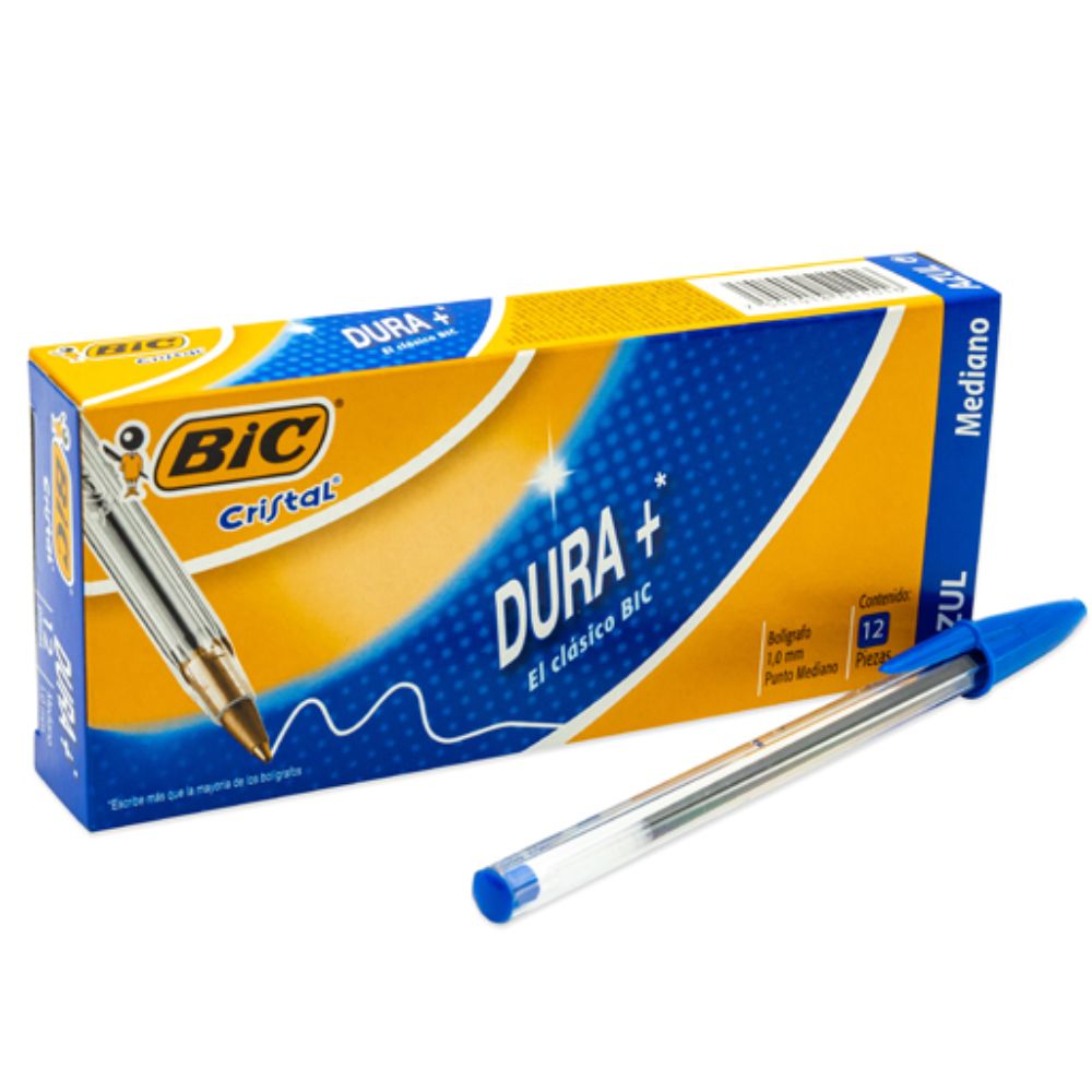 BOLIGRAFO PUNTO MEDIANO AZUL C/12