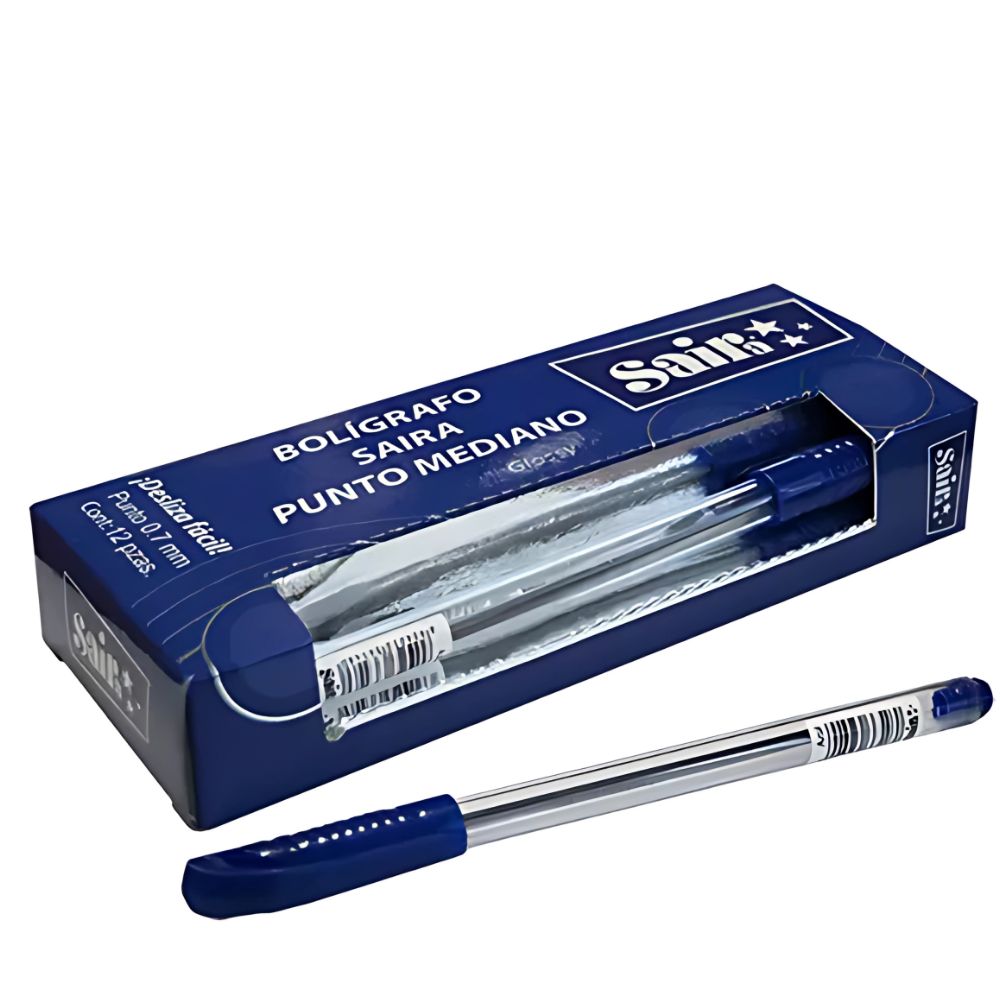bolígrafo semi gel sajor, bolígrafo 0.7mm, bolígrafo negro y azul 12, pluma semi gel, sajor 900001