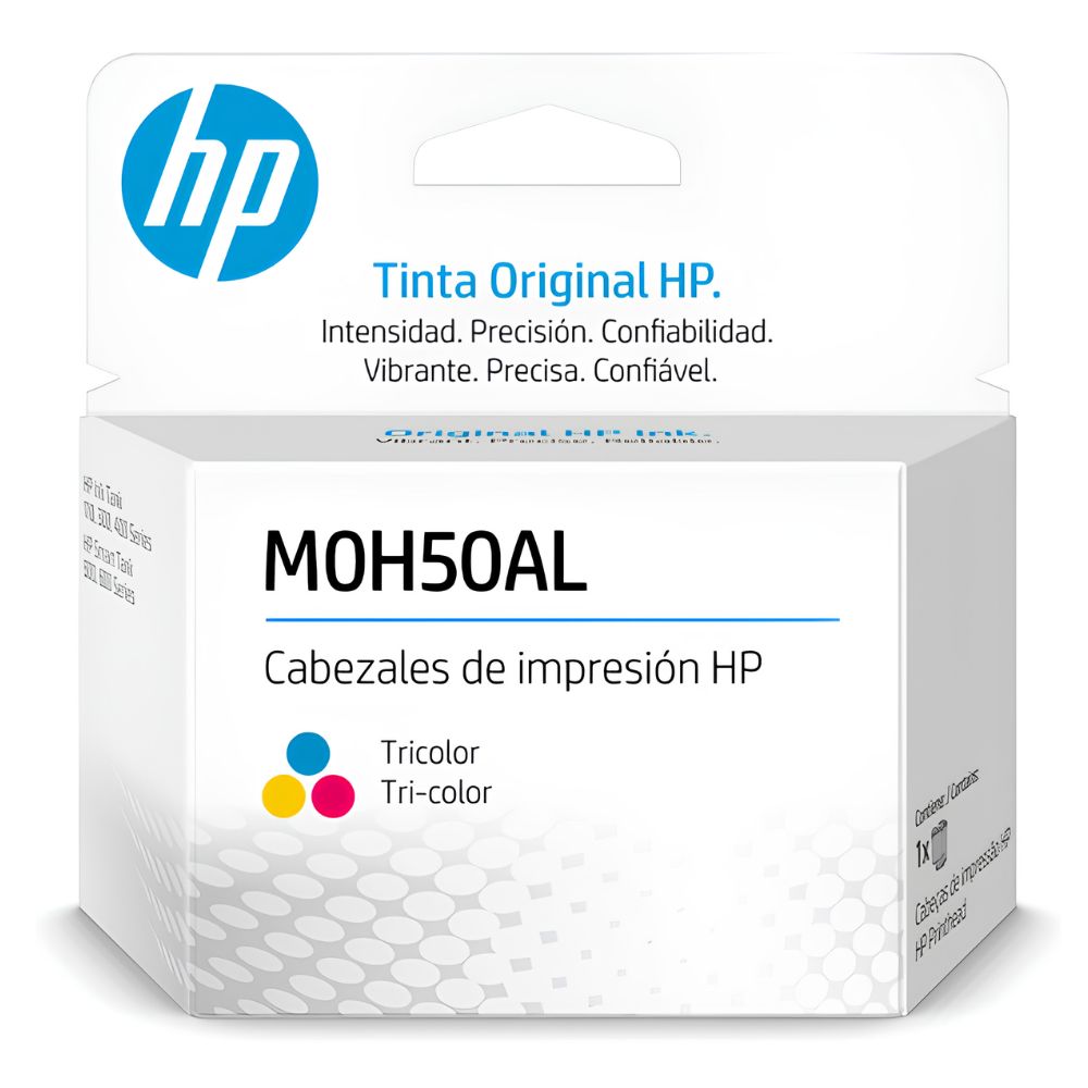 Cabezal de impresion HP GT tricolor M0H50AL original para impresoras HP Smart Tank