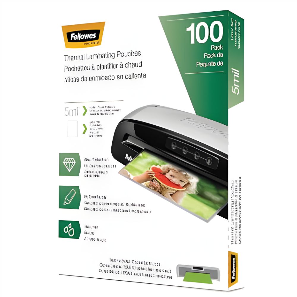 Micas Fellowes para Enmicadora | Carta | 100 Pzas | 3 y 5 Micras