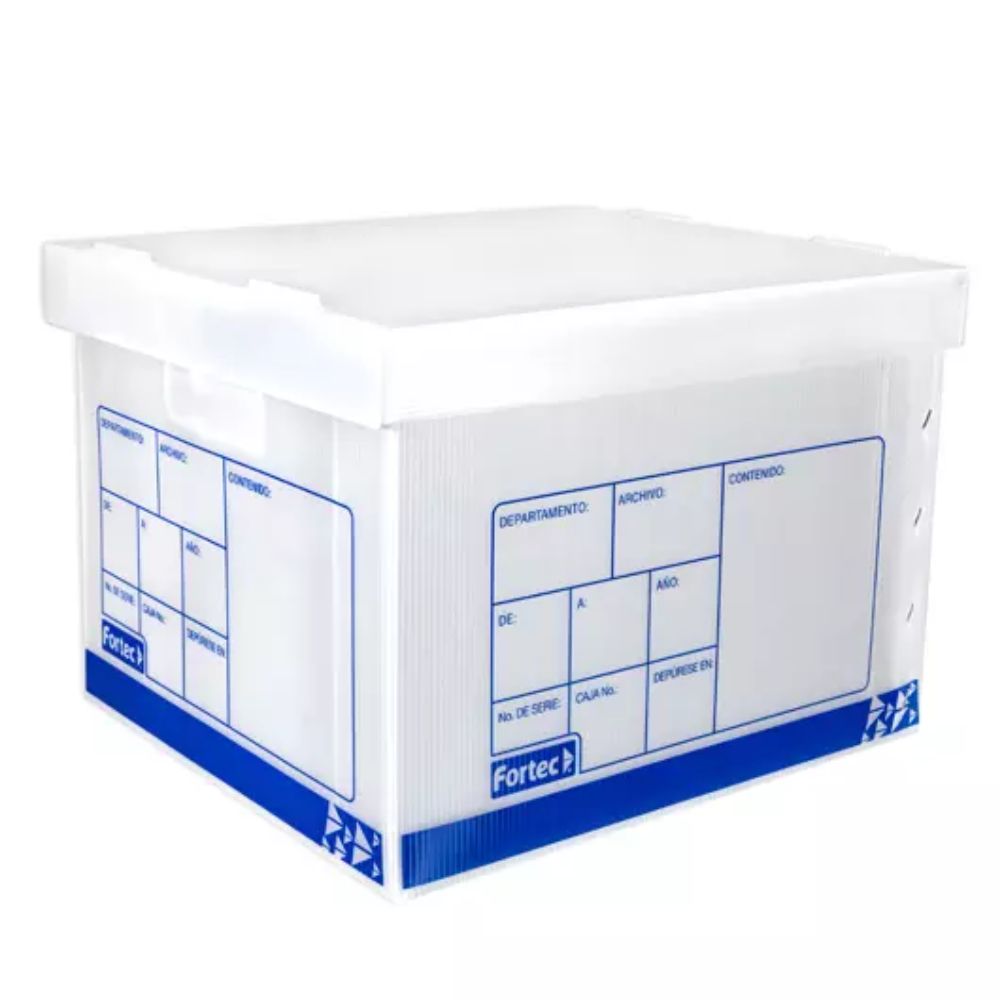 CAJA DE ARCHIVO PLASTICO CARTA-OFICIO FORTEC 