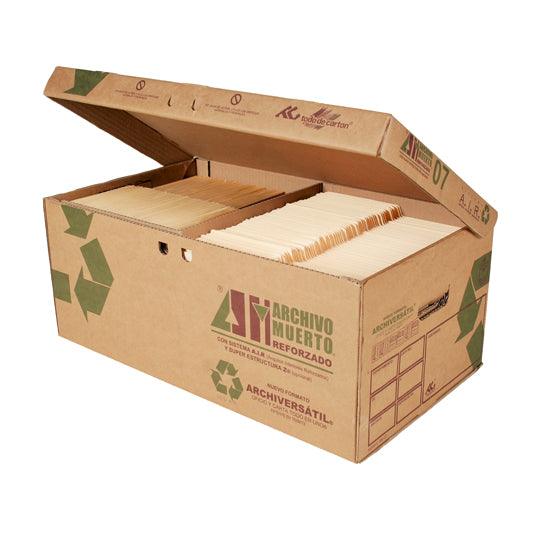 Caja De Archivo Reforzado Todo De Cartón Kraft Carta/Oficio Tapa Integrada - Colmenero Shop