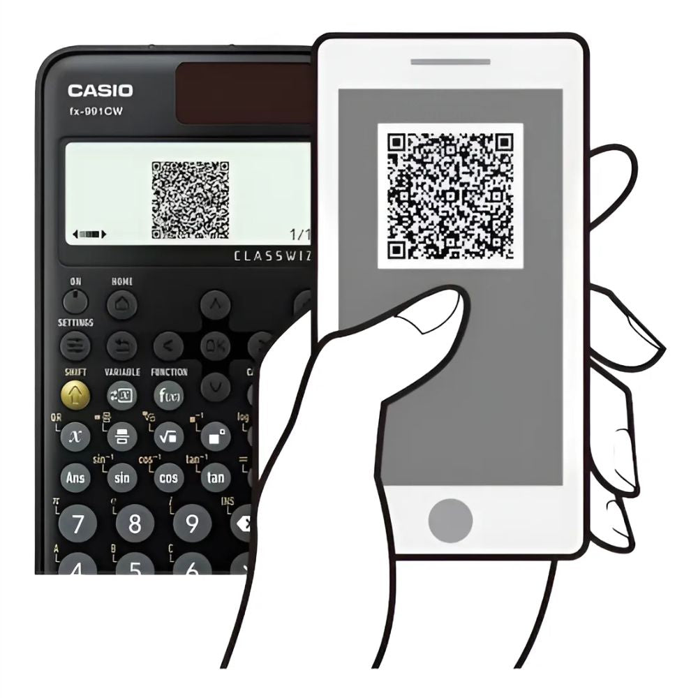 Calculadora Científica Casio FX-991CW | 540+ Funciones | QR | Solar y Batería
