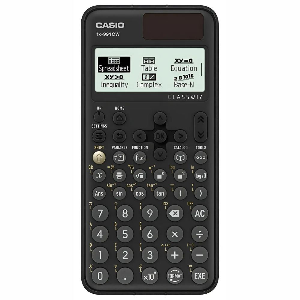 Calculadora Científica Casio FX-991CW | 540+ Funciones | QR | Solar y Batería