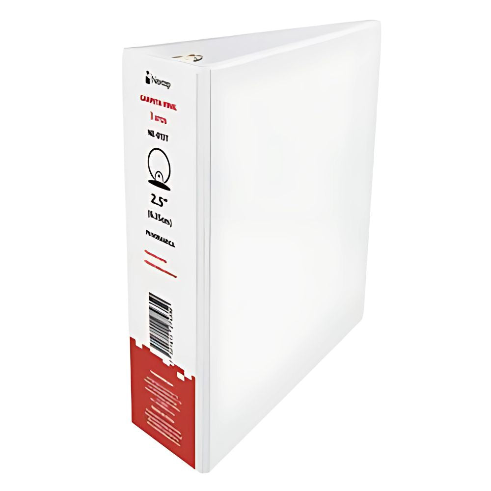 Carpeta Panorámica Carta Nextep | Blanca, Anillos en O, Doble Bolsa Interior