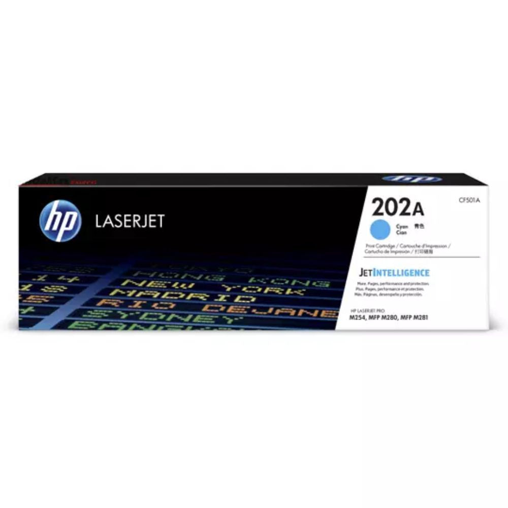Tóner HP CF501A Cyan | Kit CMYK para M254DW/M281 | 1,400 Páginas