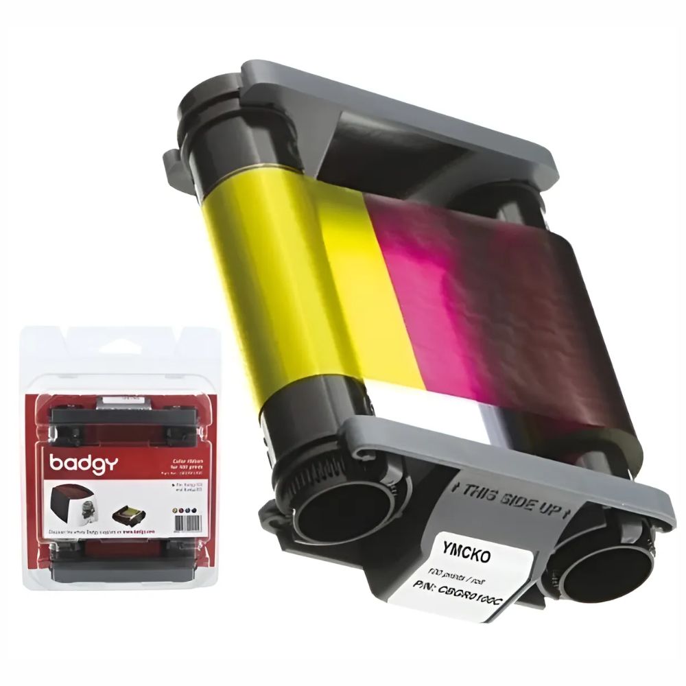 Ribbon Badgy R100C YMCKO 100 Impresiones