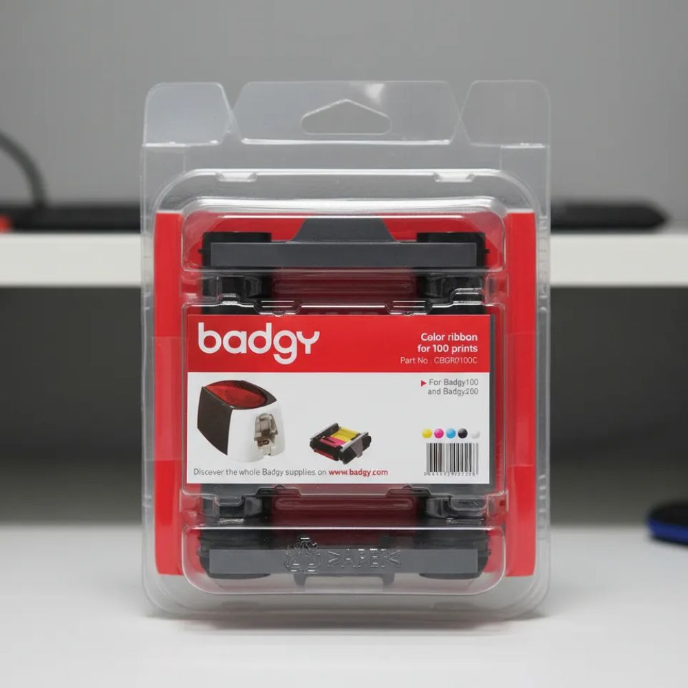 Ribbon Badgy R100C YMCKO 100 Impresiones